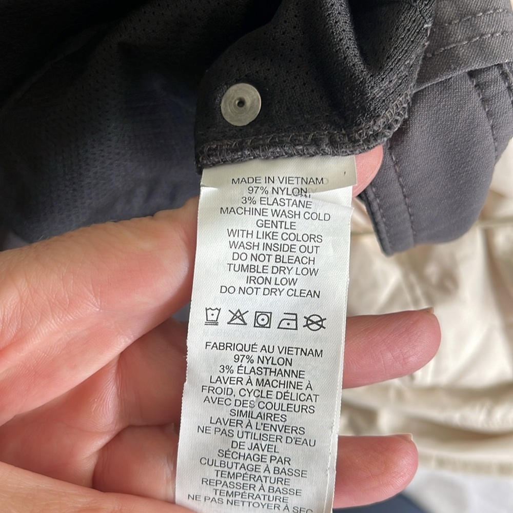 prAna Brion Hiking Shorts Men’s 38 Gray Nylon Stretch Outdoor Travel 9” gorpcore - Picture 8 of 9